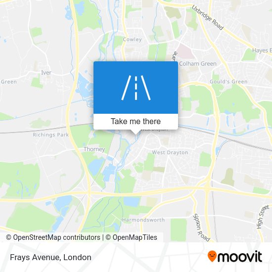 Frays Avenue map