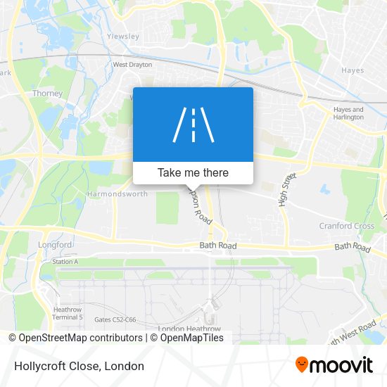 Hollycroft Close map
