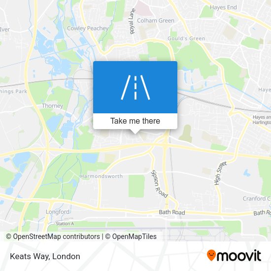 Keats Way map