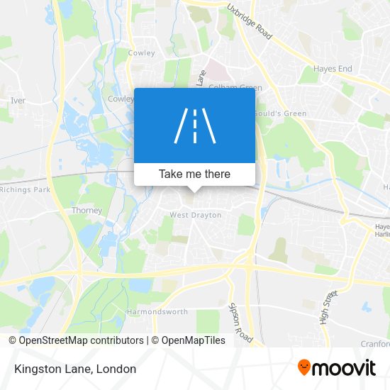 Kingston Lane map