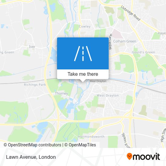 Lawn Avenue map