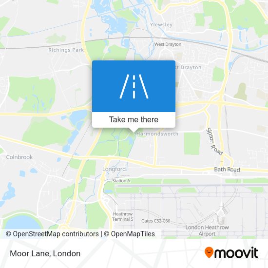 Moor Lane map