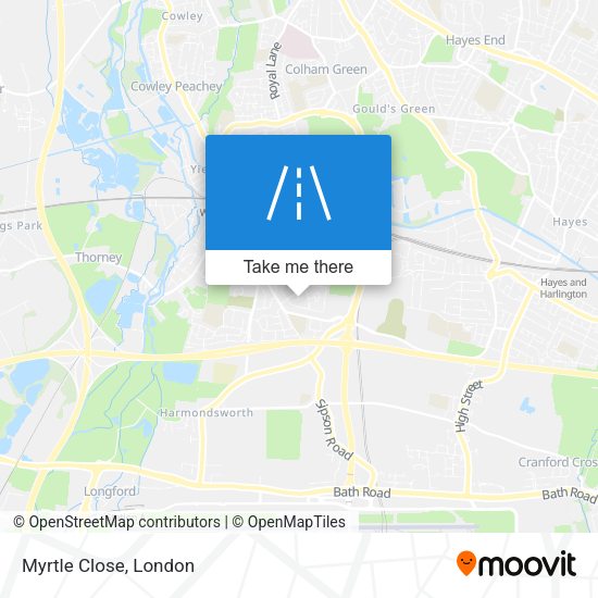 Myrtle Close map