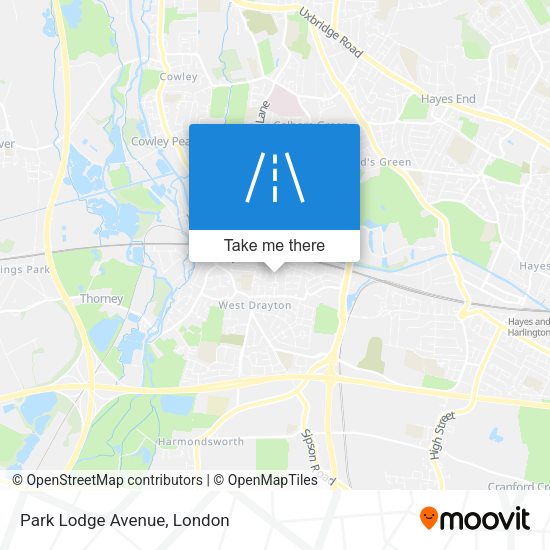 Park Lodge Avenue map