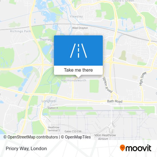 Priory Way map