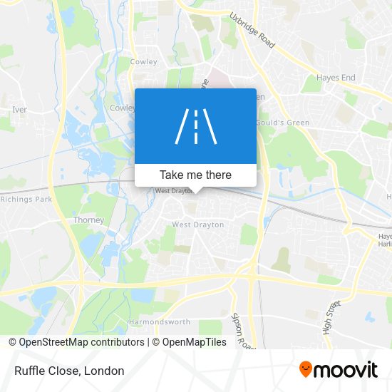 Ruffle Close map