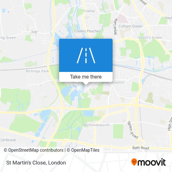 St Martin's Close map
