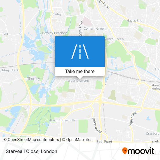 Starveall Close map