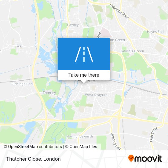 Thatcher Close map