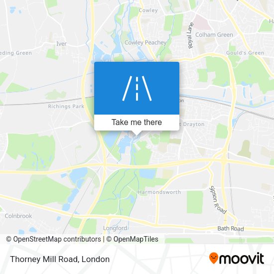 Thorney Mill Road map