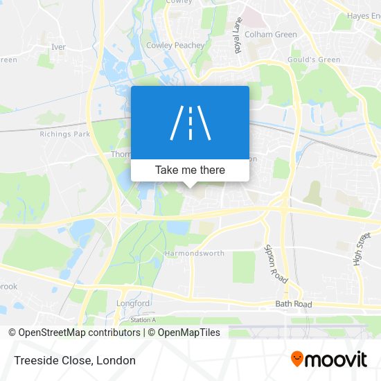 Treeside Close map