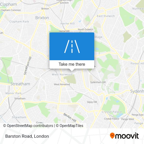 Barston Road map