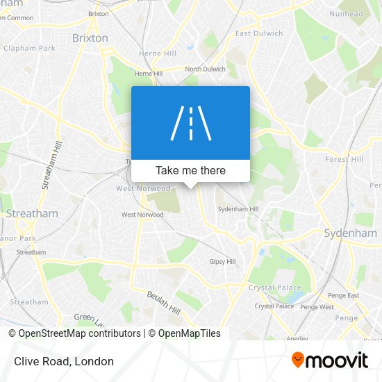 Clive Road map