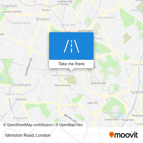 Idmiston Road map