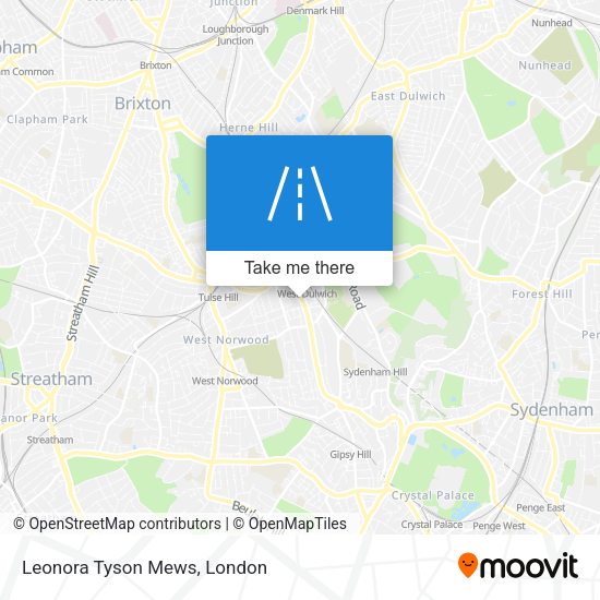 Leonora Tyson Mews map