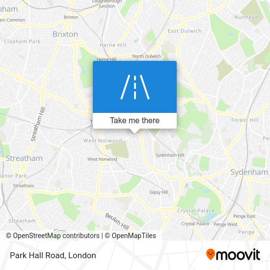 Park Hall Road map