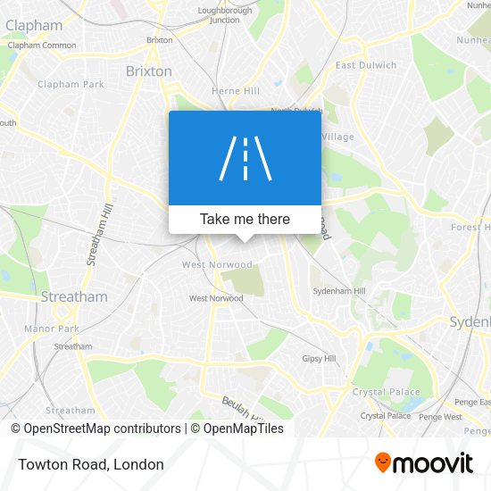 Towton Road map