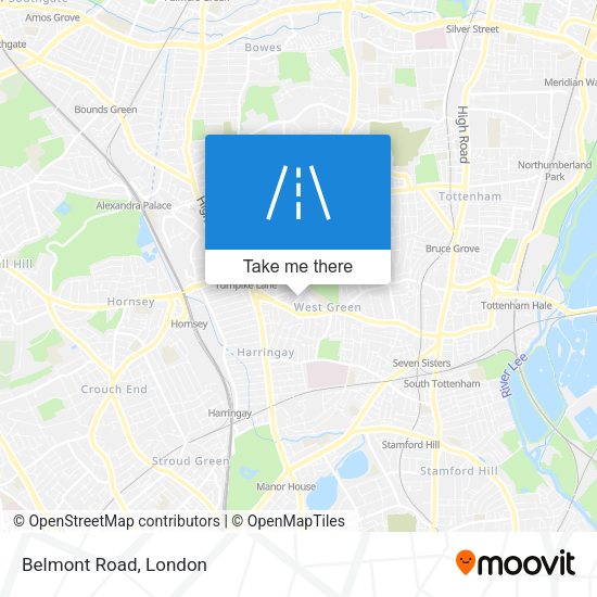 Belmont Road map