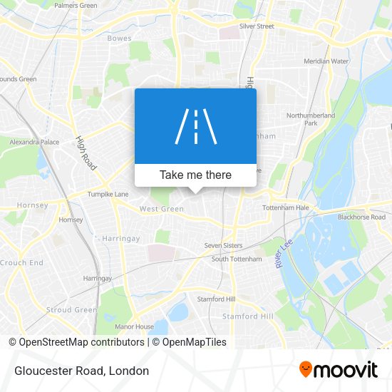 Gloucester Road map