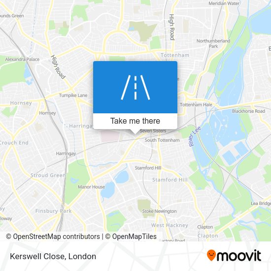 Kerswell Close map