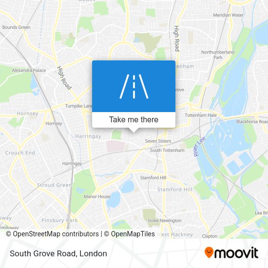 South Grove Road map