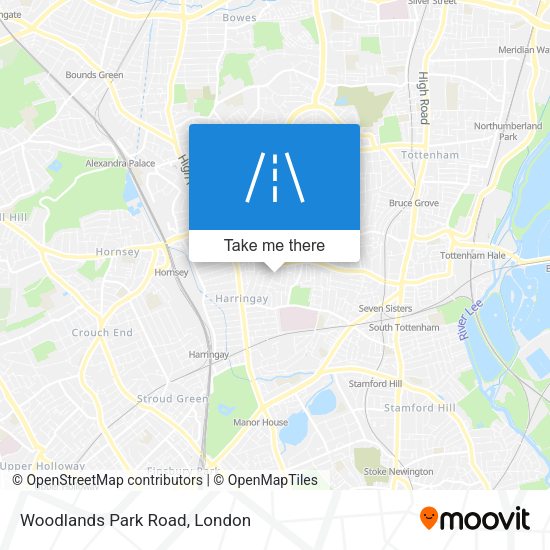 Woodlands Park Road map