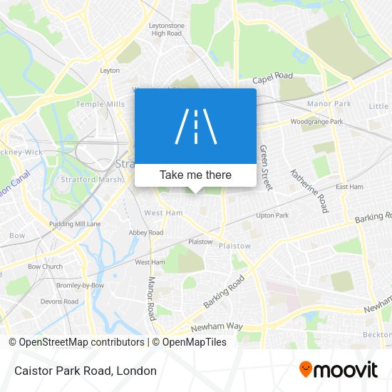 Caistor Park Road map
