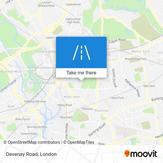 Devenay Road map
