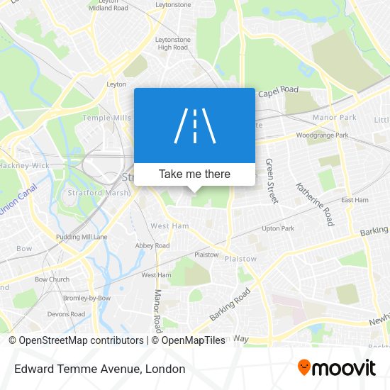 Edward Temme Avenue map