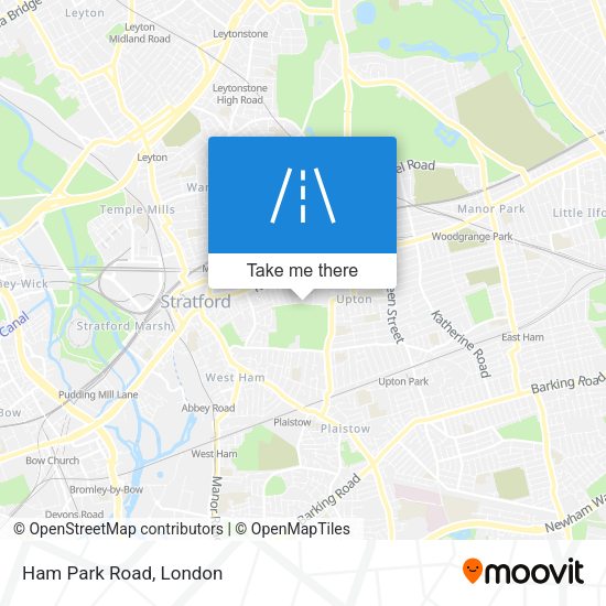 Ham Park Road map