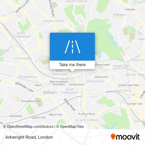 Arkwright Road map