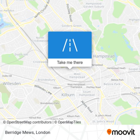 Berridge Mews map