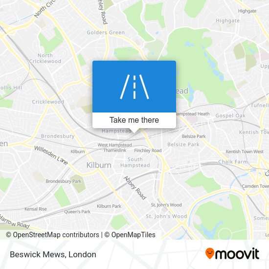 Beswick Mews map