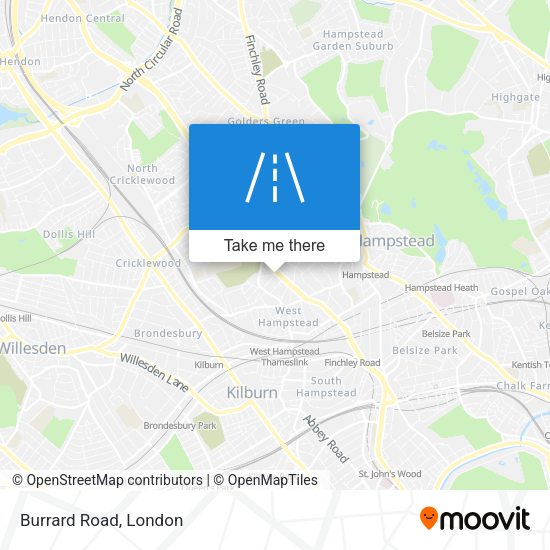 Burrard Road map
