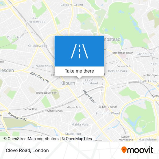 Cleve Road map