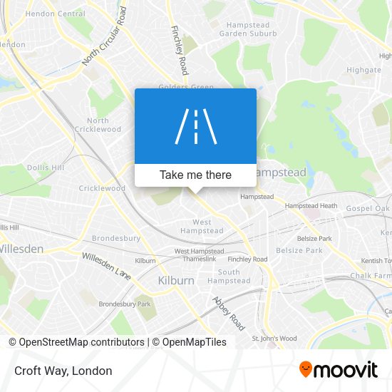 Croft Way map