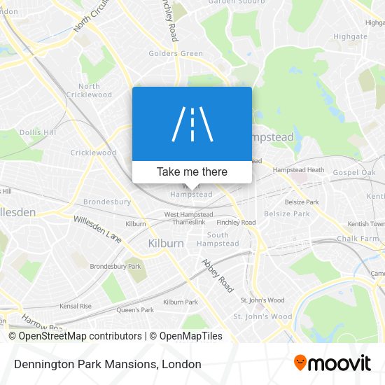 Dennington Park Mansions map