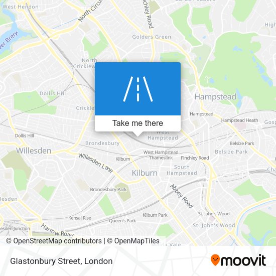 Glastonbury Street map