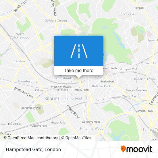 Hampstead Gate map