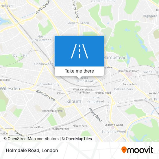 Holmdale Road map