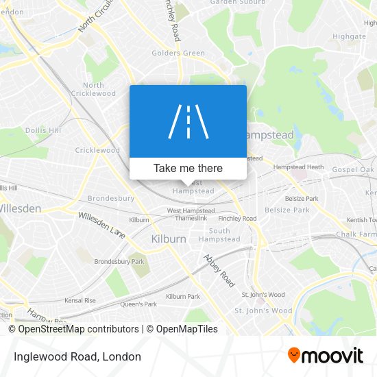 Inglewood Road map