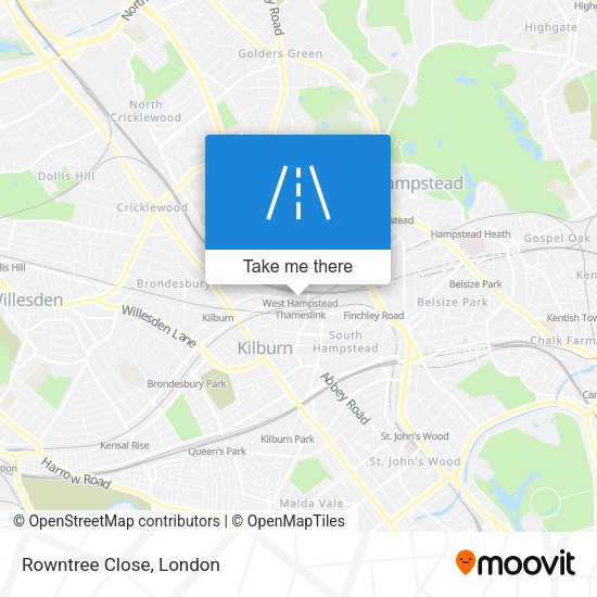Rowntree Close map