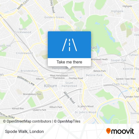 Spode Walk map