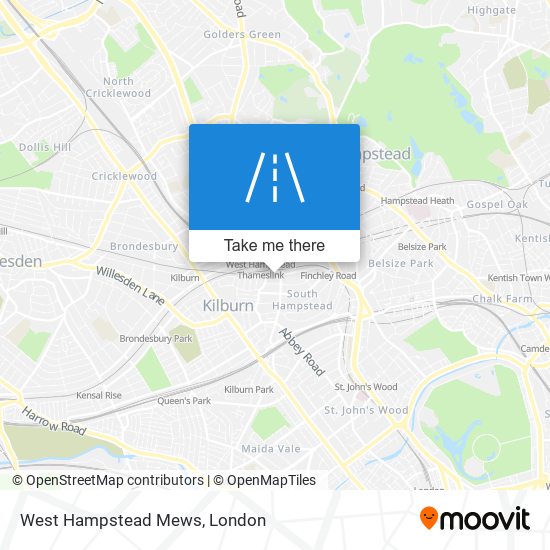 West Hampstead Mews map