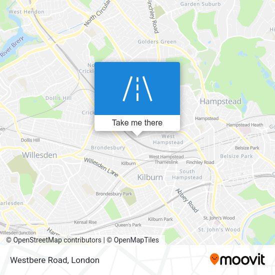 Westbere Road map