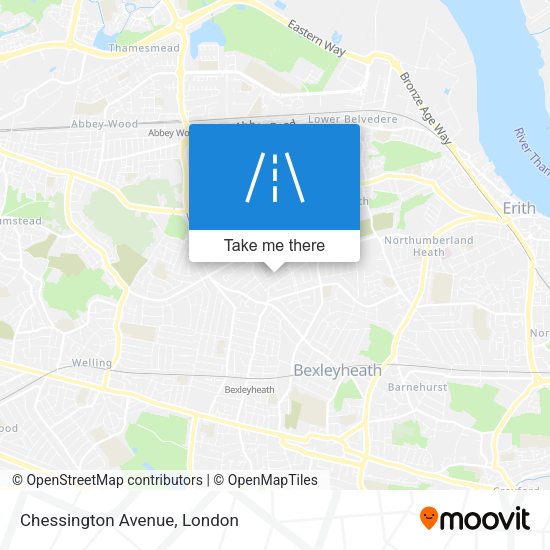 Chessington Avenue map
