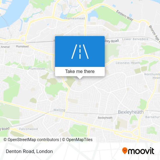 Denton Road map