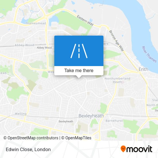 Edwin Close map