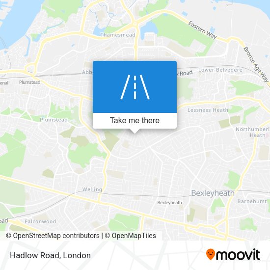 Hadlow Road map