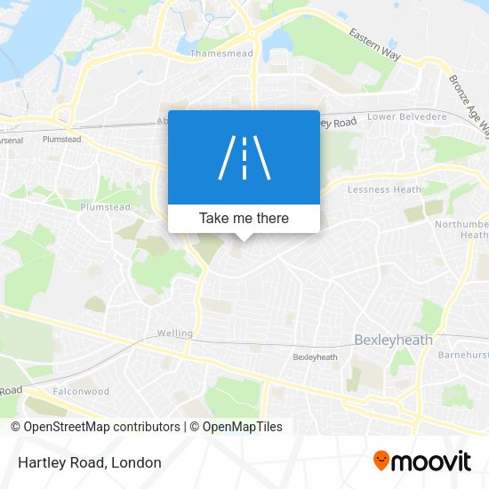 Hartley Road map